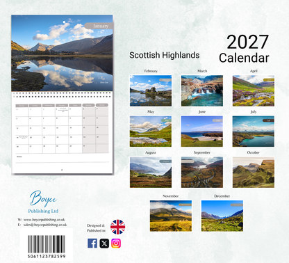 Scottish Highlands Calendar 2027