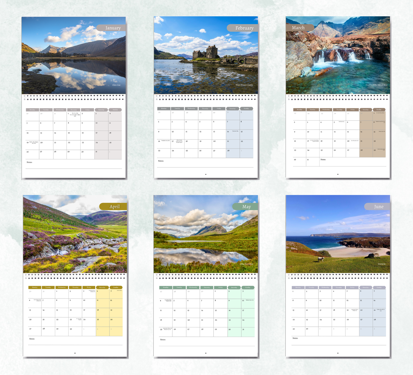 Scottish Highlands Calendar 2027