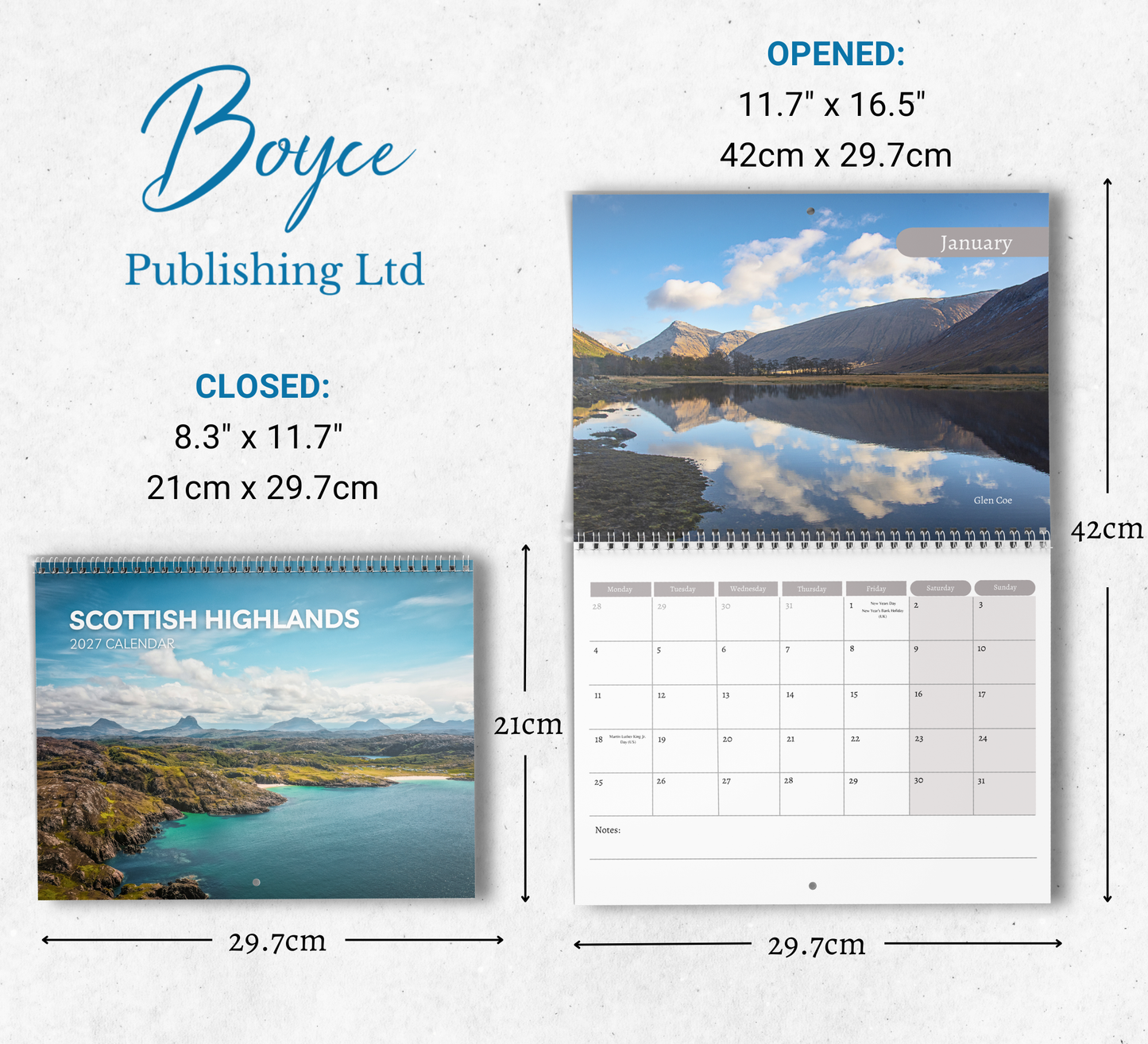 Scottish Highlands Calendar 2027