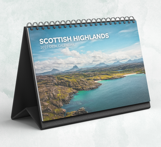 Scottish Highlands Desk Calendar 2027-2028