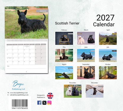 Scottish Terrier Calendar 2027