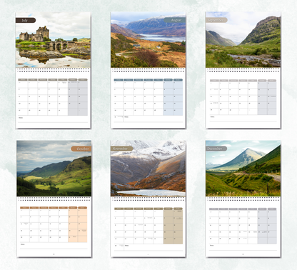 Scottish Highlands Calendar 2026