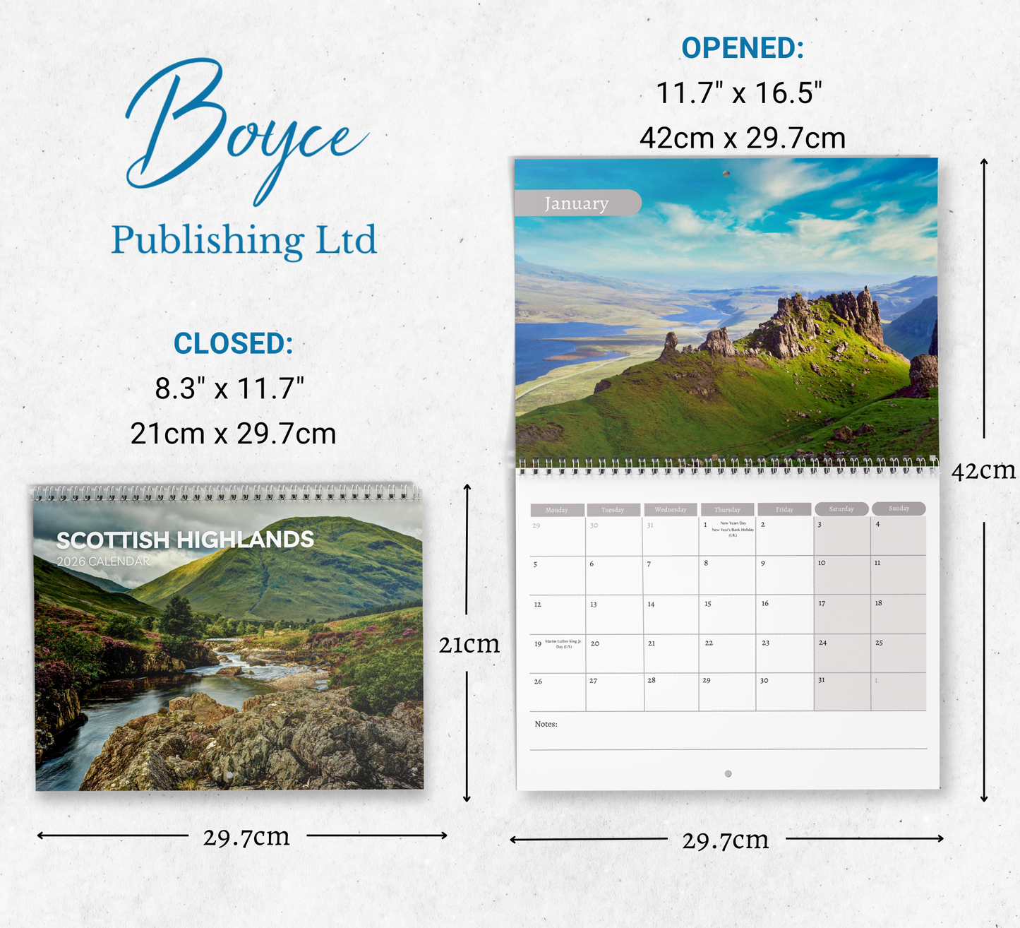 Scottish Highlands Calendar 2026