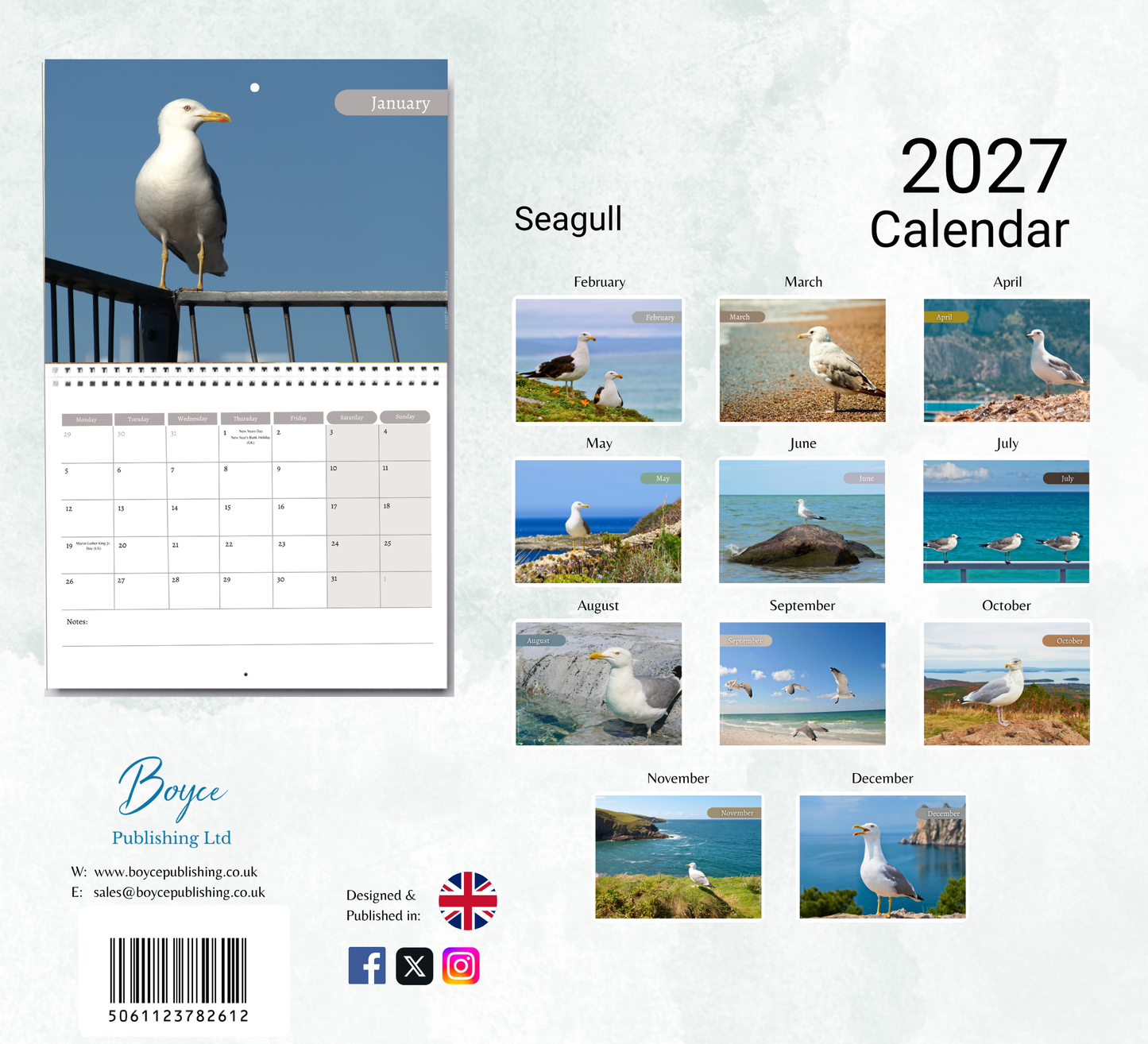 Seagull Calendar 2027