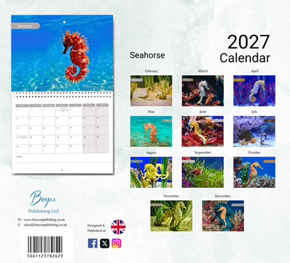 Seahorse Calendar 2027