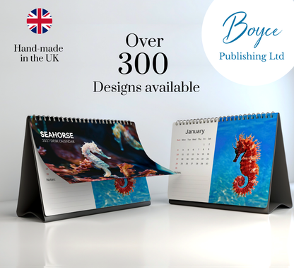 Seahorse Desk Calendar 2027-2028