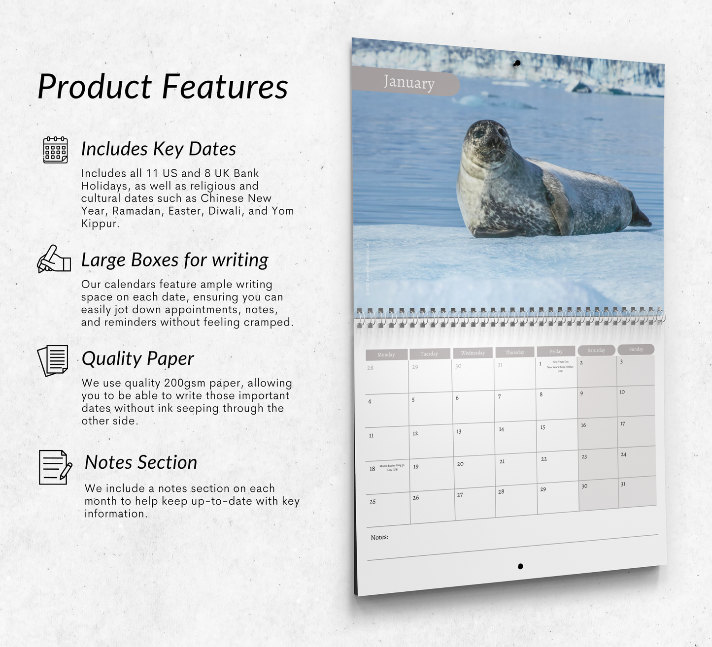 Seal Calendar 2027