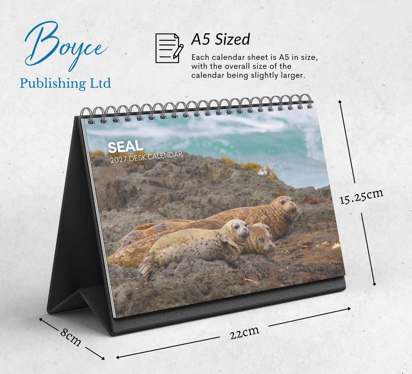 Seal Desk Calendar 2027-2028
