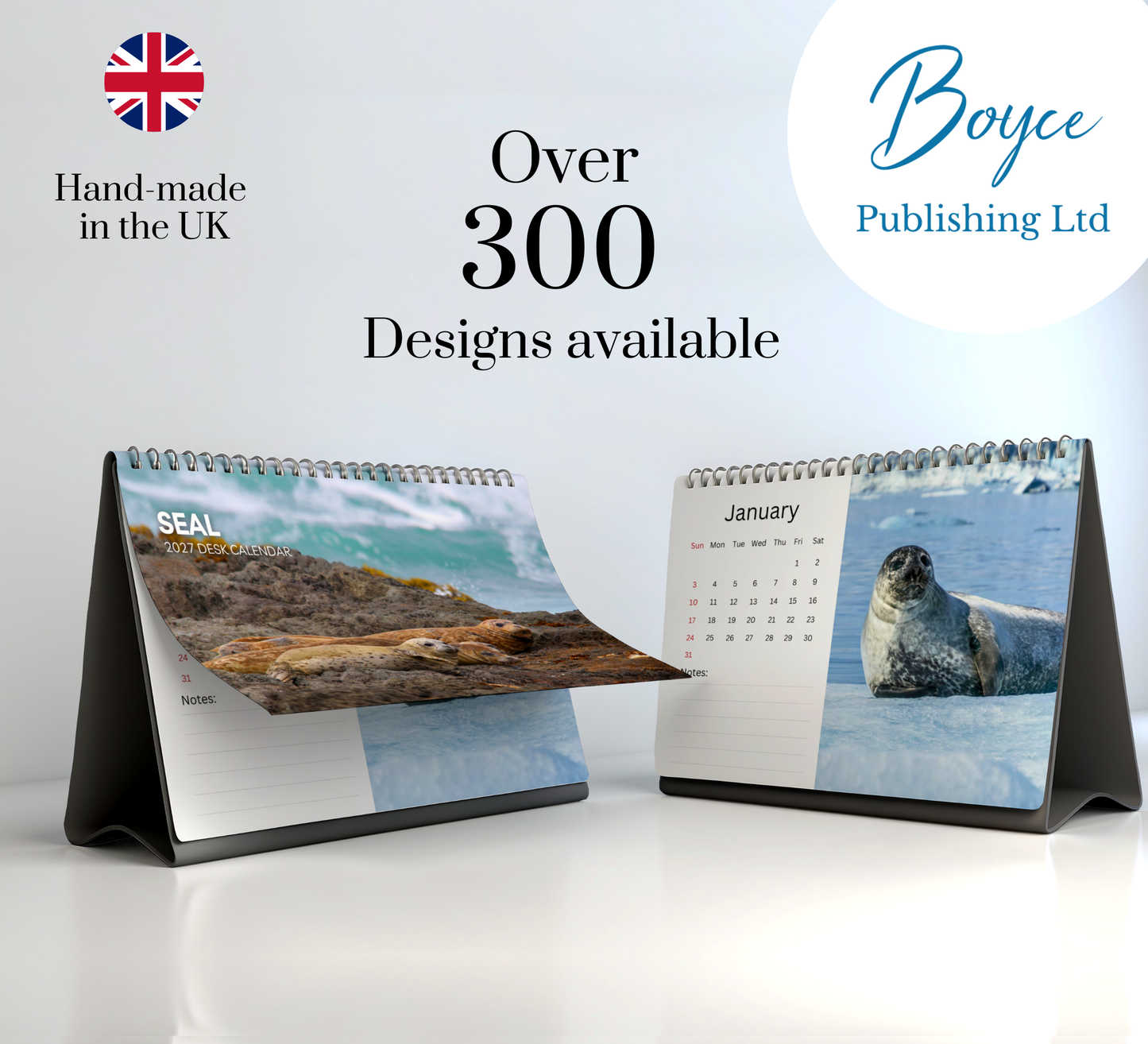 Seal Desk Calendar 2027-2028