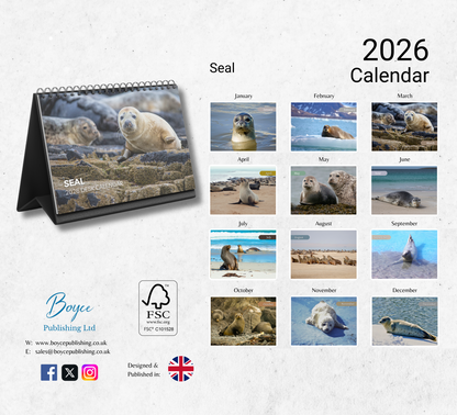 Seal Desk Calendar 2026-2027