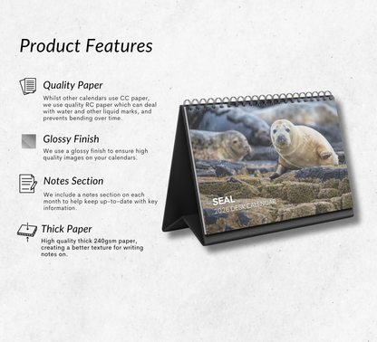 Seal Desk Calendar 2026-2027