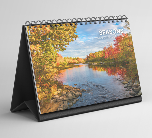 Seasons Desk Calendar 2026-2027