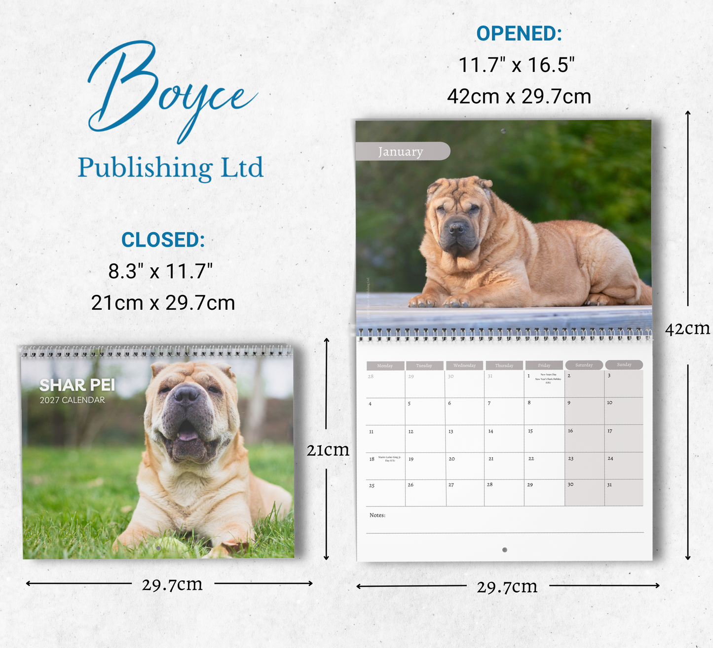 Shar Pei Calendar 2027