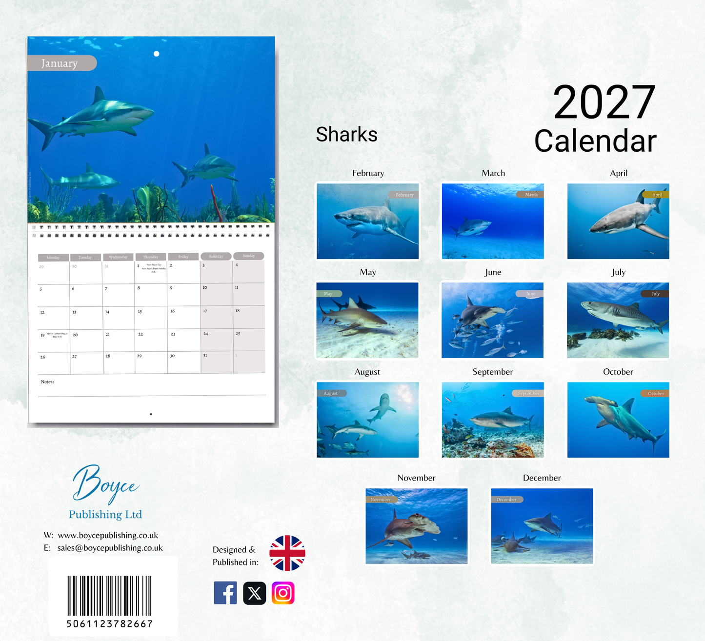 Shark Calendar 2027