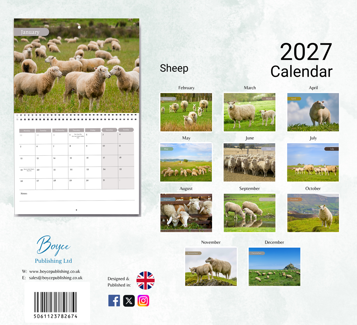 Sheep Calendar 2027