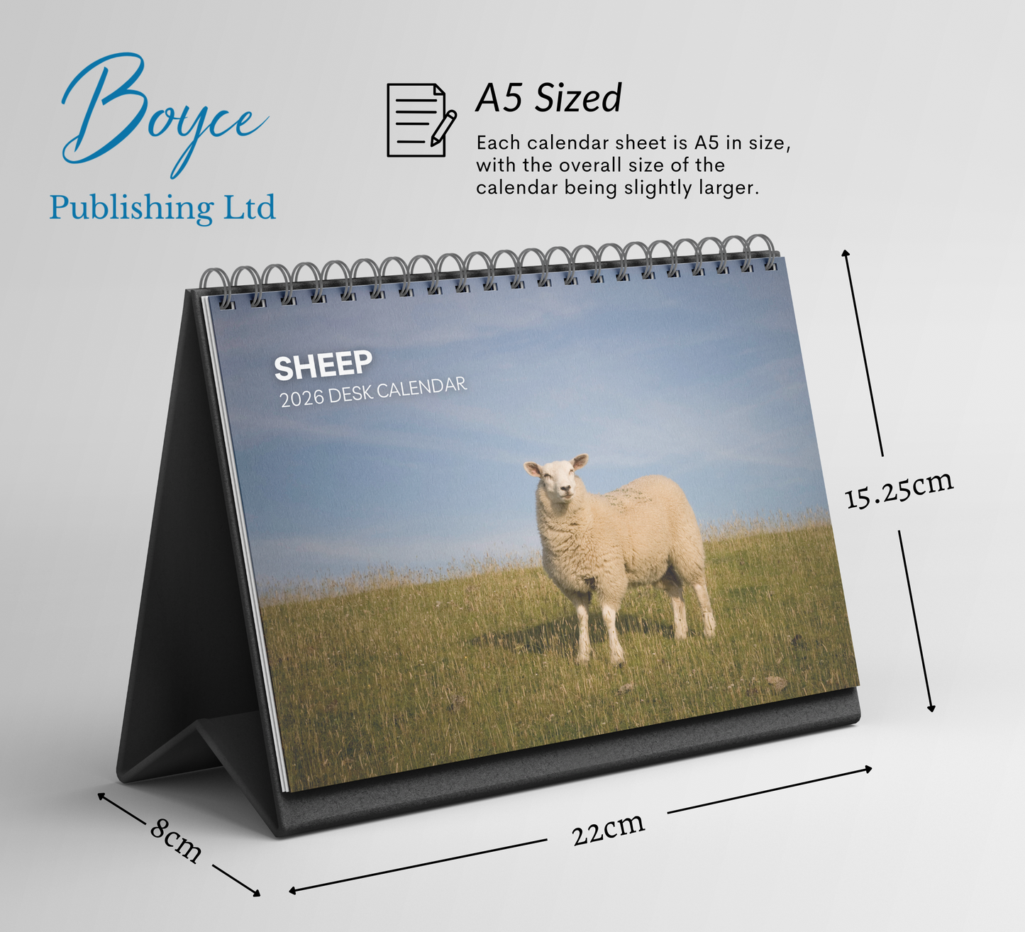 Sheep Desk Calendar 2026-2027