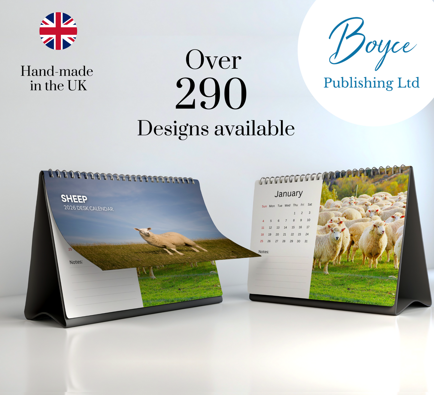 Sheep Desk Calendar 2026-2027