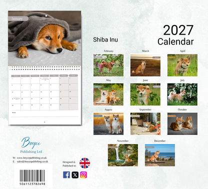 Shiba Inu Calendar 2027