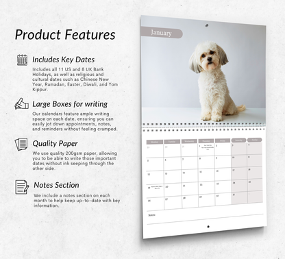 Shih Tzu Calendar 2026