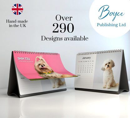 Shih Tzu Desk Calendar 2026-2027
