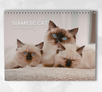 Siamese Cat Calendar 2027