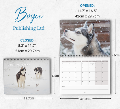 Siberian Husky Calendar 2027