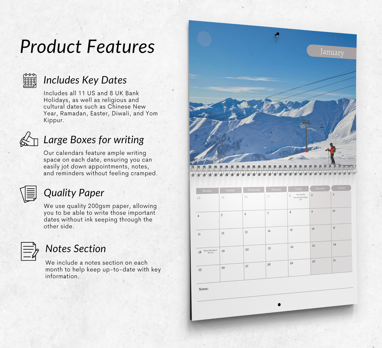 Skiing Calendar 2027