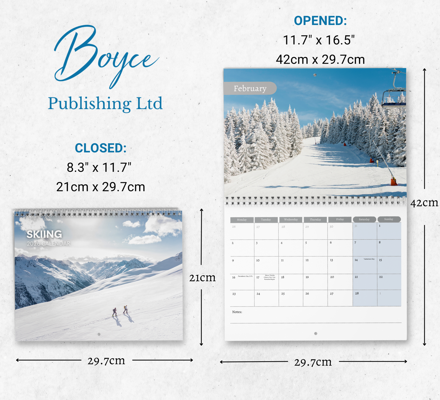 Skiing Calendar 2026