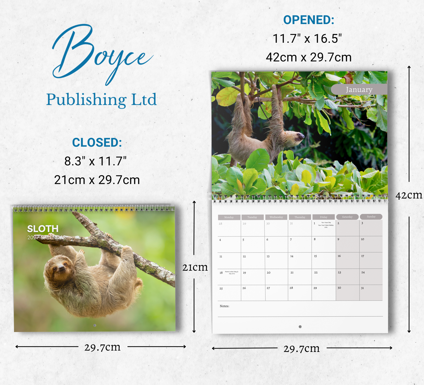 Sloth Calendar 2027