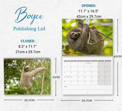 Sloth Calendar 2026