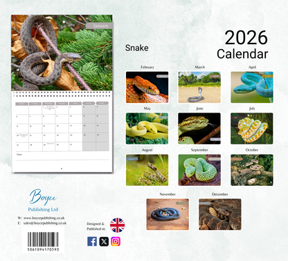 Snake Calendar 2026