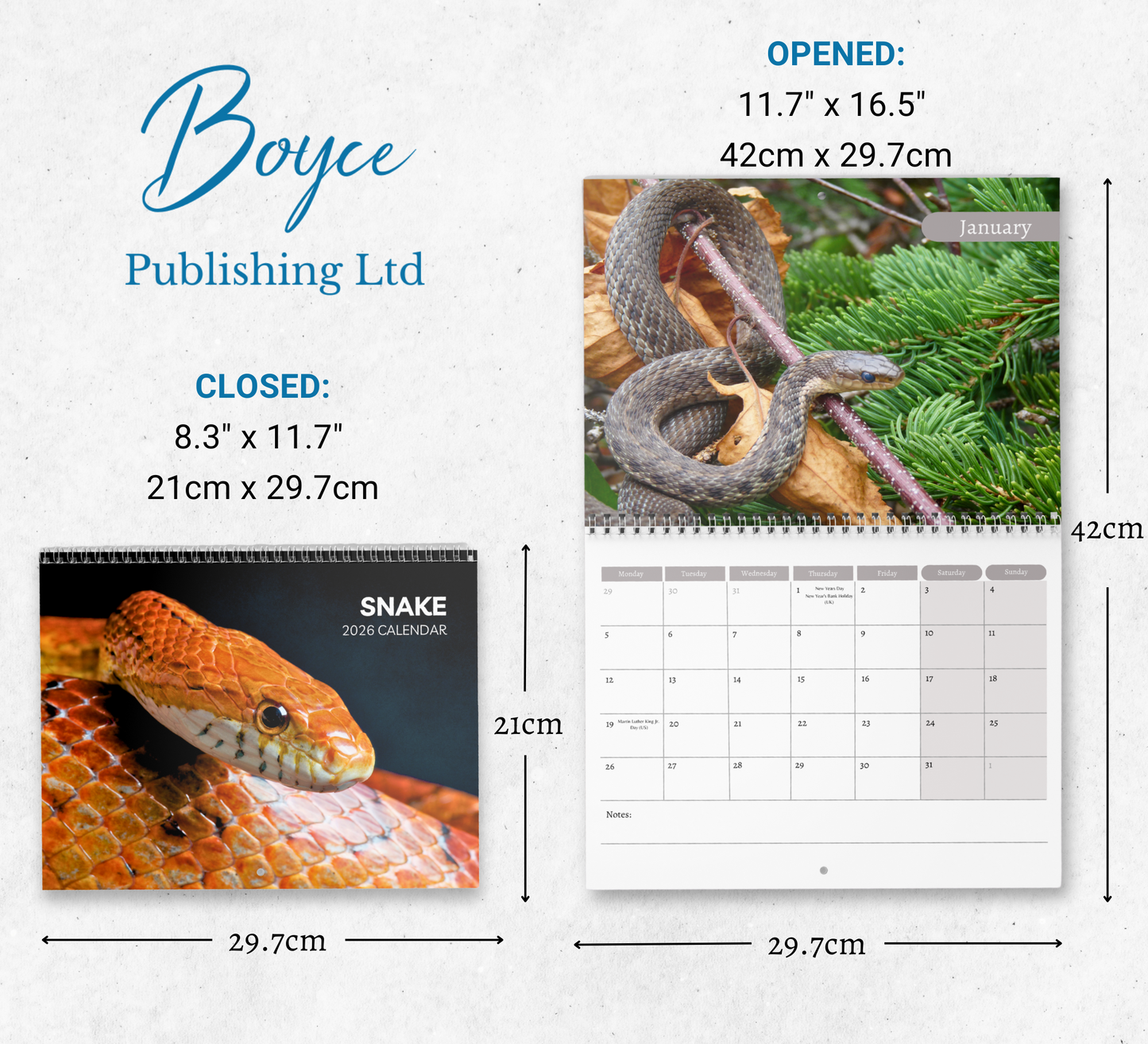 Snake Calendar 2026