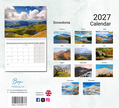 Snowdonia Calendar 2027