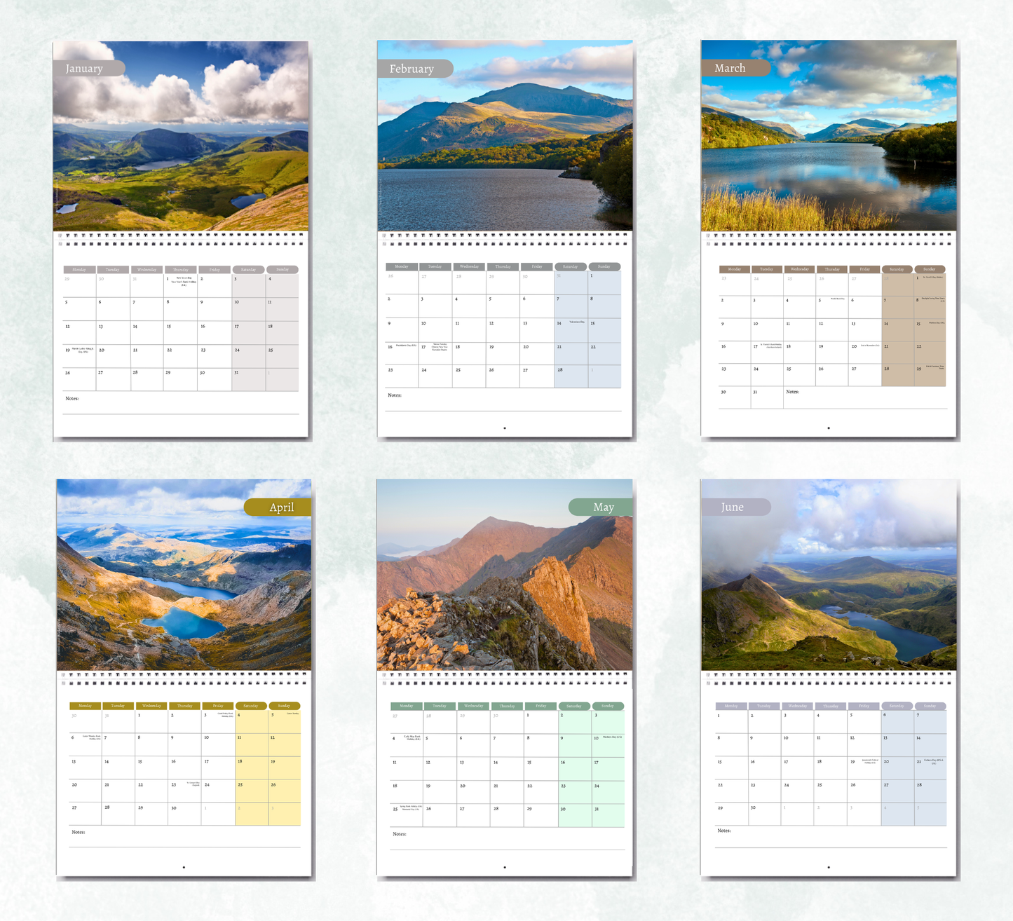 Snowdonia Calendar 2027