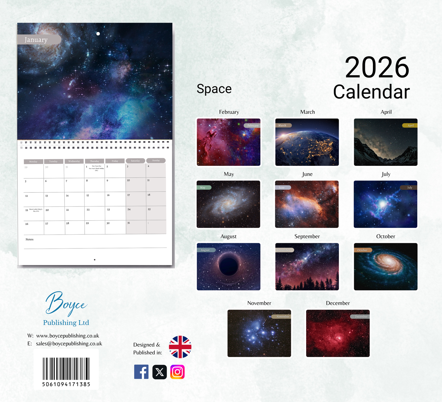 Space Calendar 2026