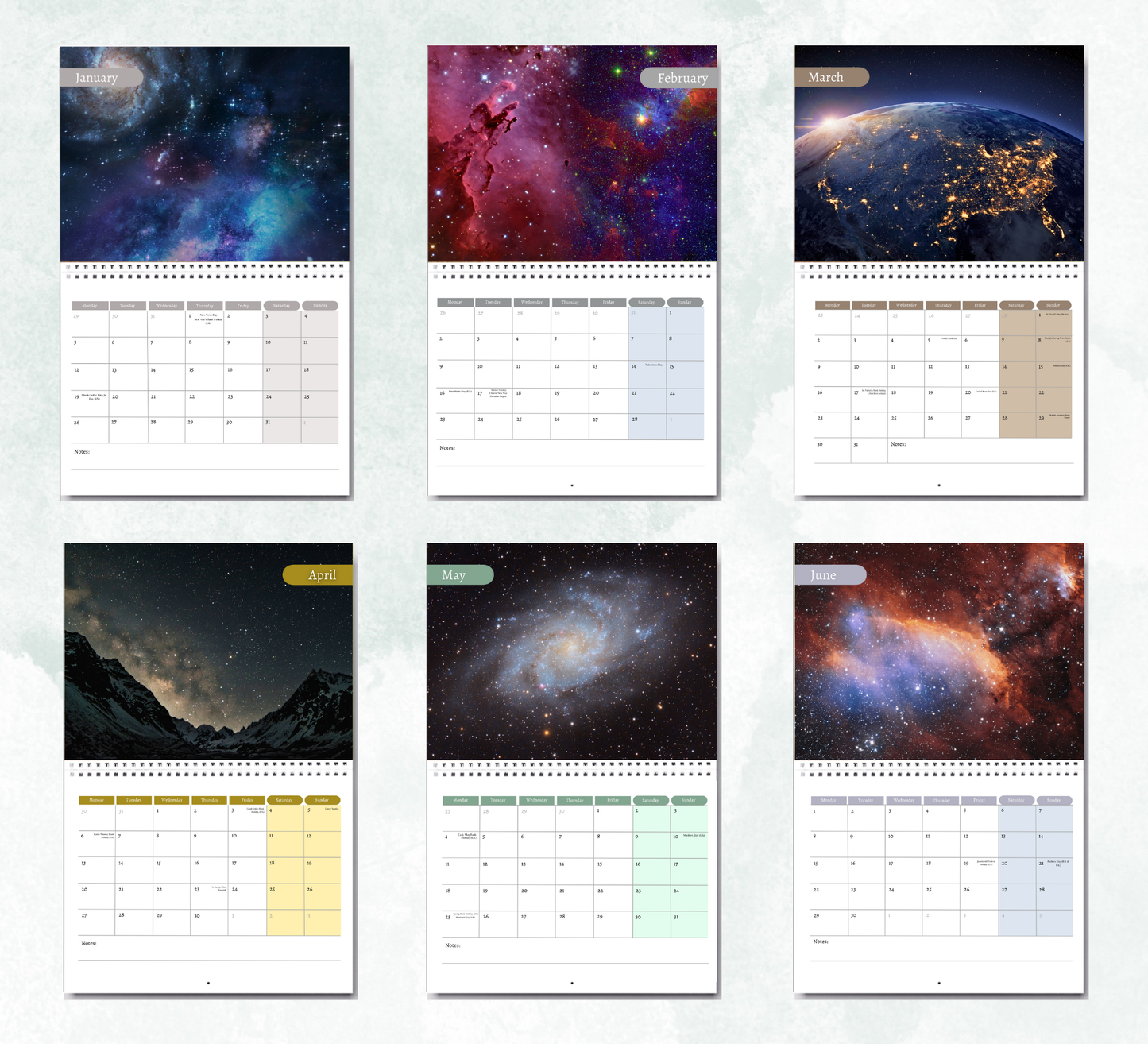 Space Calendar 2026