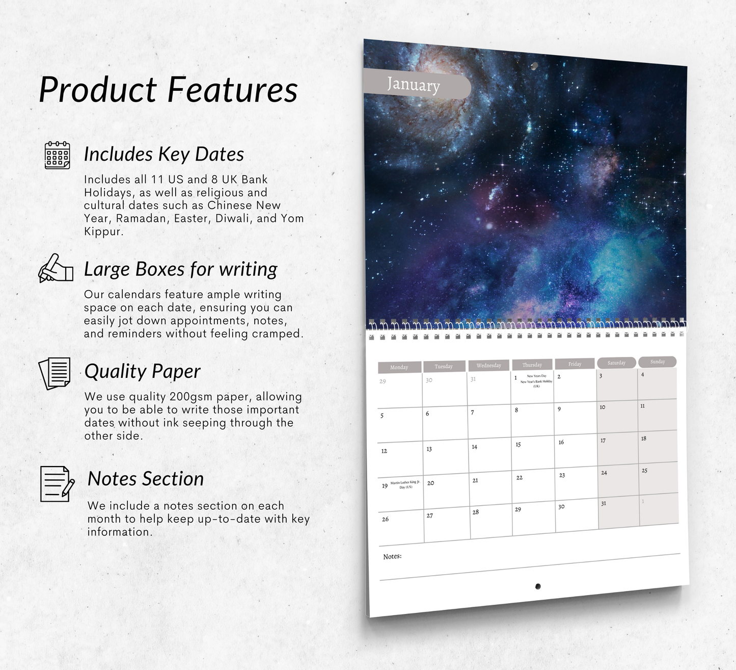Space Calendar 2026
