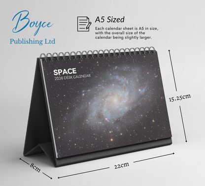 Space Desk Calendar 2026-2027