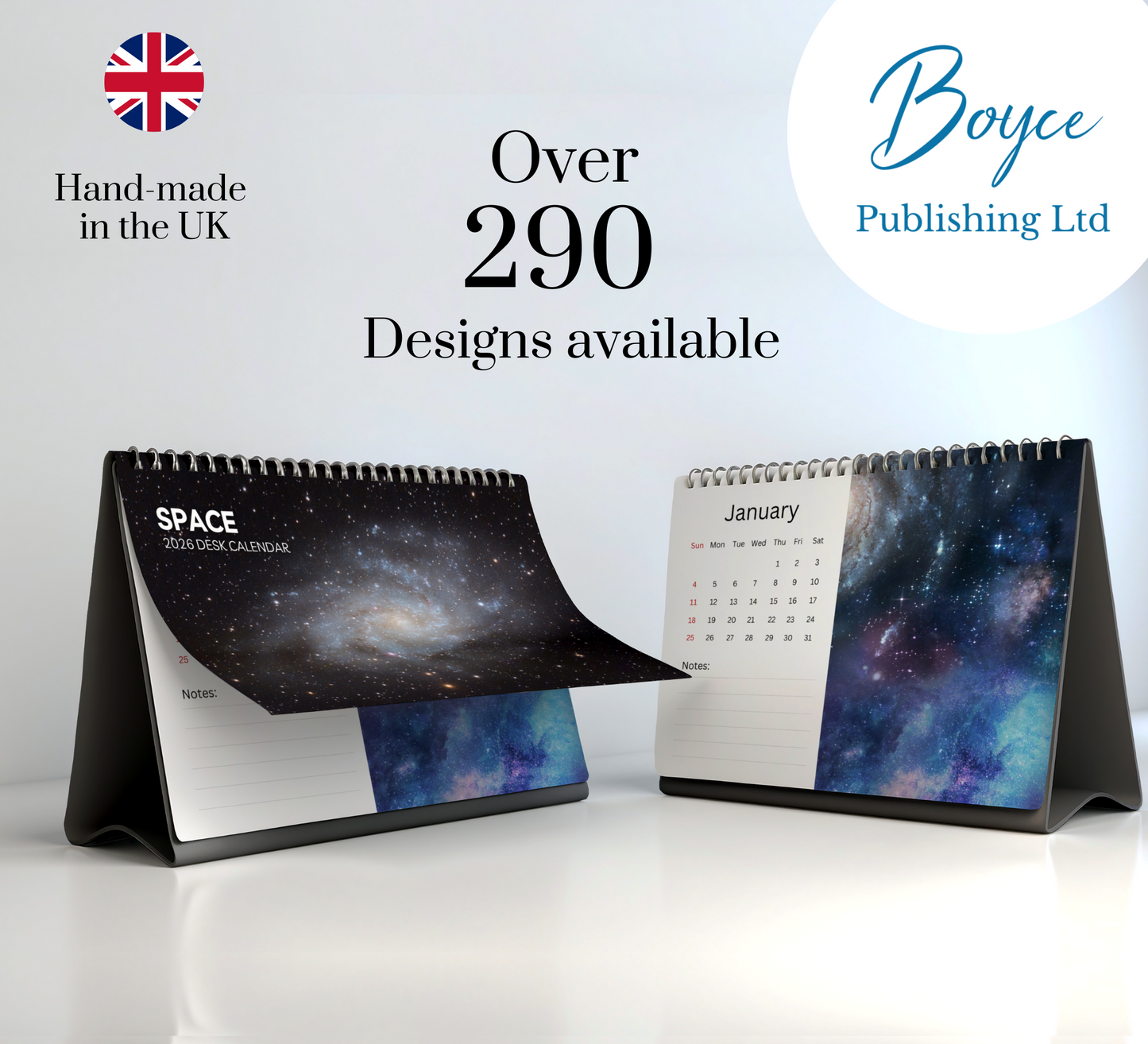 Space Desk Calendar 2026-2027