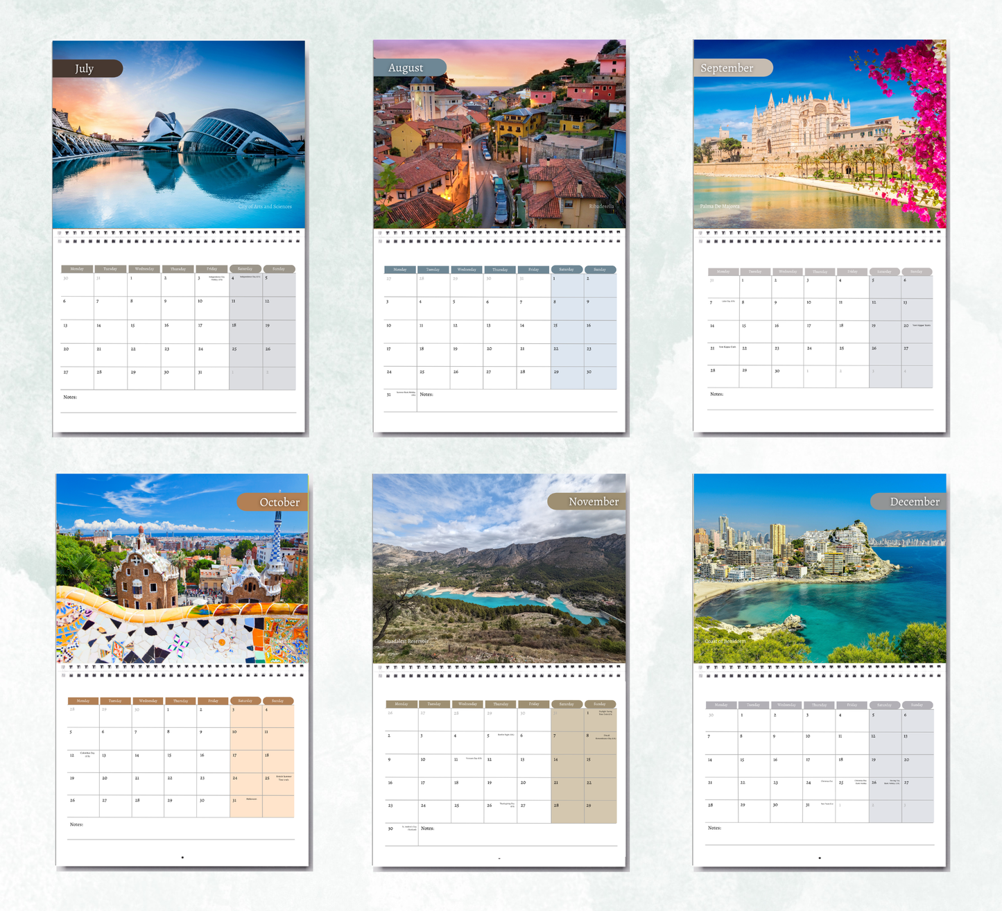 Spain Calendar 2027