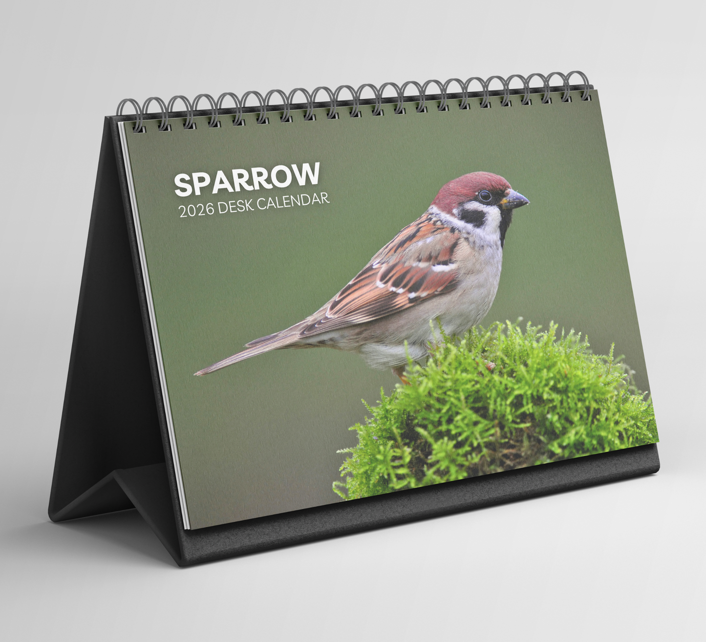 Sparrow Desk Calendar 2026-2027