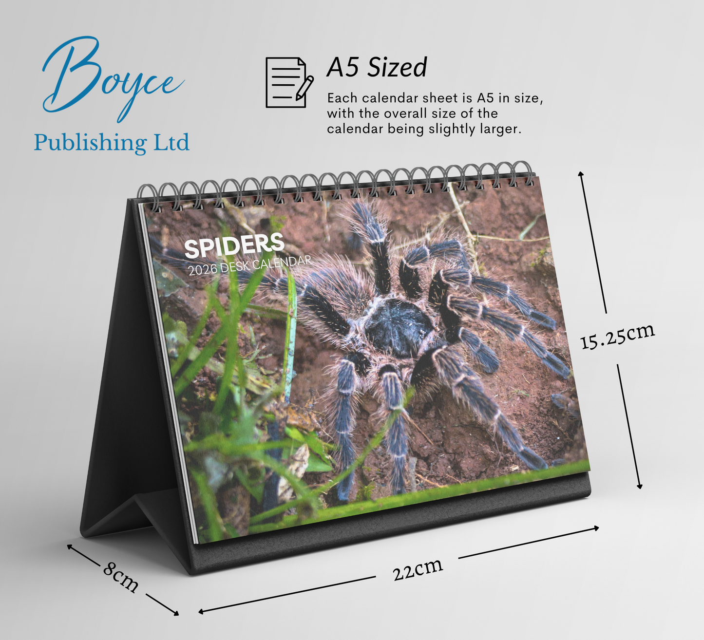 Spider Desk Calendar 2026-2027