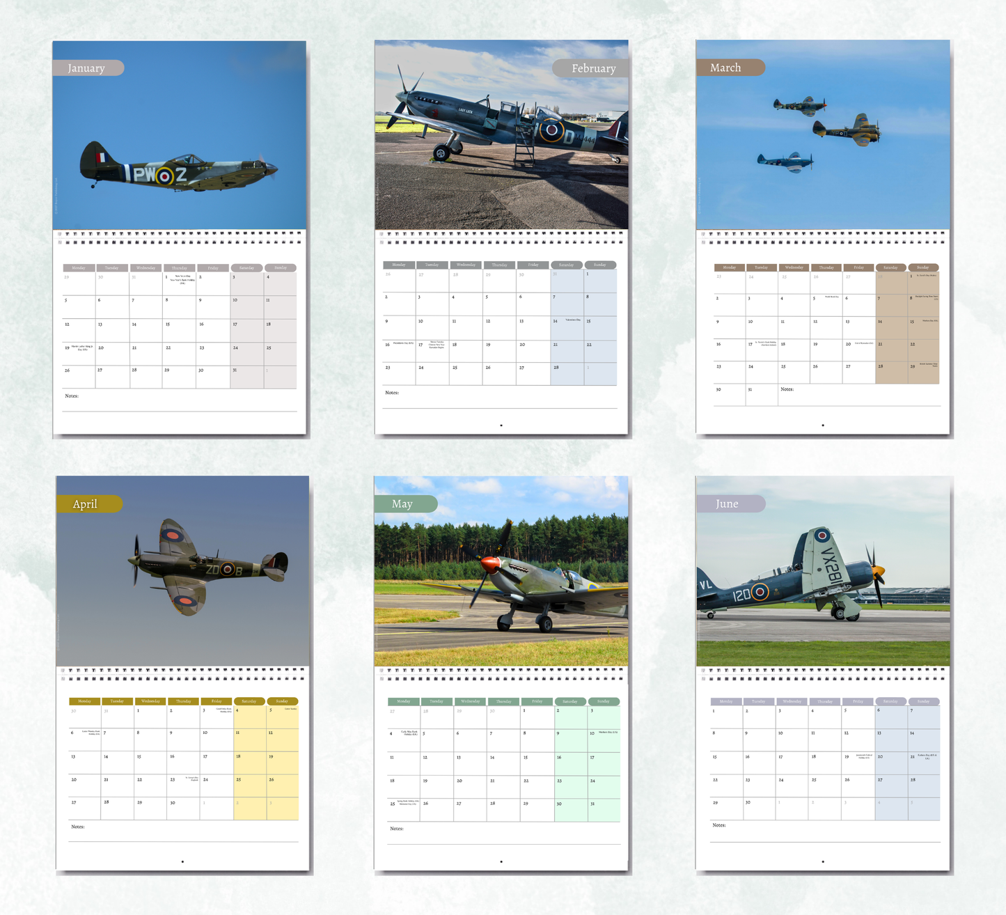 Spitfires Calendar 2027