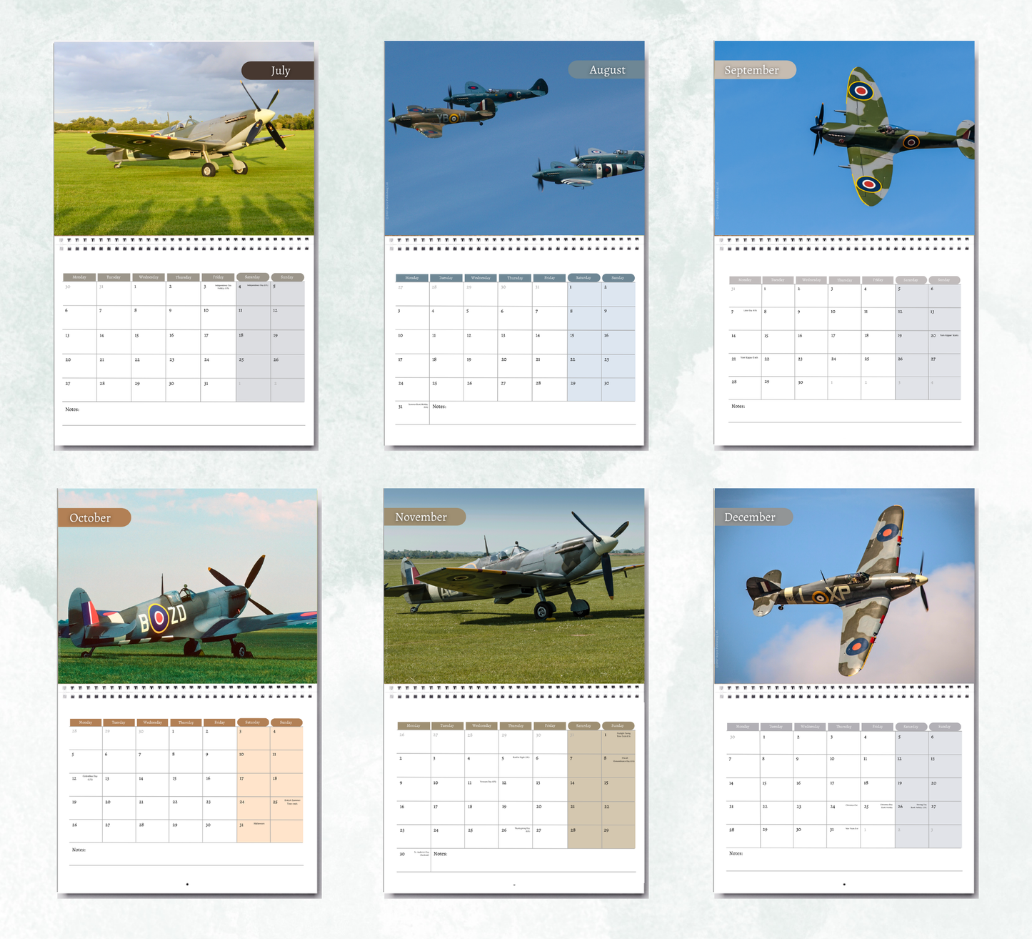 Spitfires Calendar 2027