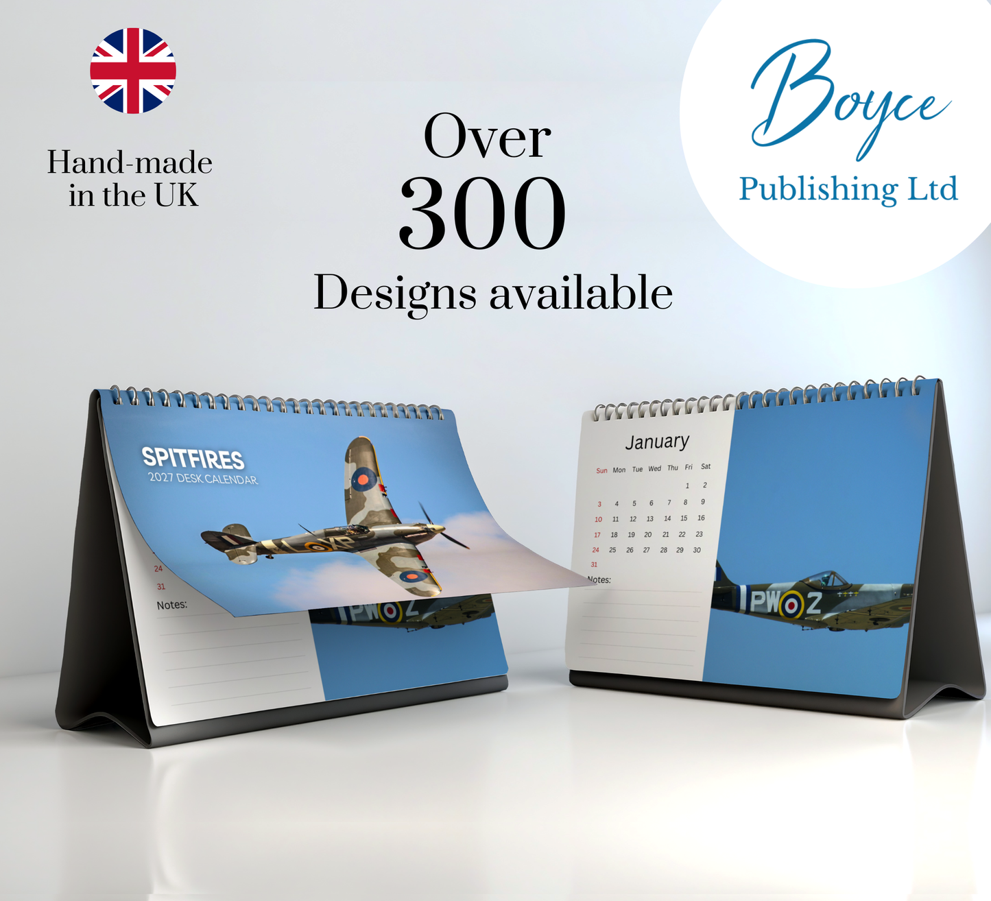 Spitfires Desk Calendar 2027-2028