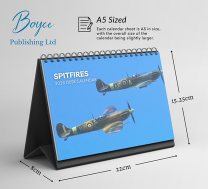Spitfires Desk Calendar 2026-2027