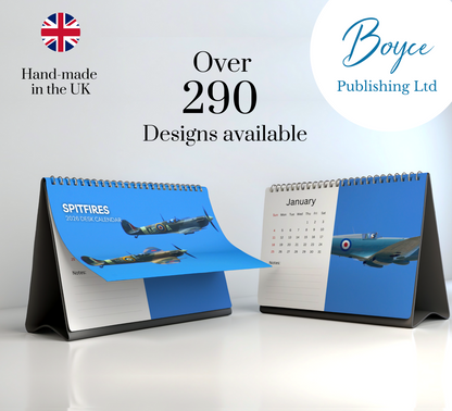 Spitfires Desk Calendar 2026-2027