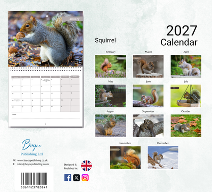 Squirrel Calendar 2027