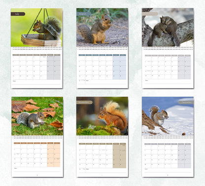 Squirrel Calendar 2027