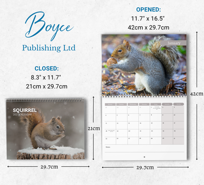 Squirrel Calendar 2027